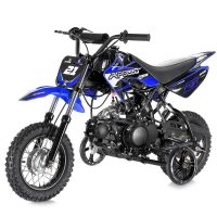 Apollo DB-21 Kids Dirt Bike with Training Wheels - Blue