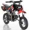 Apollo DB-21 Kids Dirt Bike with Training Wheels - Red