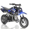 Apollo DB-25 Kids Dirt Bike with Training Wheels - Blue