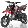 Apollo DB-25 Kids Dirt Bike with Training Wheels - Red