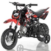 Apollo DB-25 Kids Dirt Bike with Training Wheels - Red