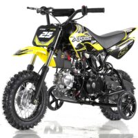 Apollo DB-25 Kids Dirt Bike with Training Wheels - Yellow
