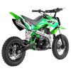 Apollo DB-28 110cc Kids Dirt Bike - Green rear profile view