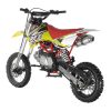 Apollo DB-X14 125cc Dirt Bike - Yellow - rear profile view