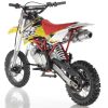 Apollo DB-X16 Dirt Bike - Yellow rear profile view