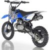 Apollo DB-X6 125cc Dirt Bike - Blue rear profile view