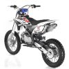 Apollo DB Z40 RFZ 140cc Mid-size Dirt Bike - White left rear profile view
