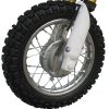 Coolster QG-210 Kids MotoCross Dirt Bike - freont wheel detail view