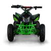 Titan Kids Electric ATV Four-Wheeler - Green/Black front view