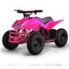 Titan Kids Electric ATV Four-Wheeler - Pink left profile view