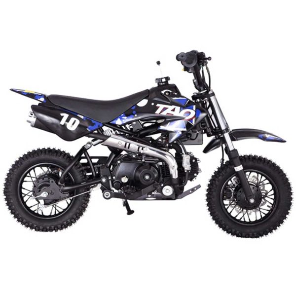 Tao DB10 Kids Motocross Dirt Bike - Blue right side view