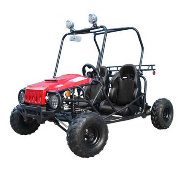 Tao Jeep Auto T125Auto Kids Go Kart - Red w/black seats