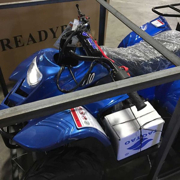 Tao Boulder 400XR Kids ATV - Blue in crate