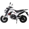 Tao HellCat 125 Mini Bike Motorcycle - White left side view