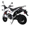 Tao HellCat 125 Mini Bike Motorcycle - White rear view