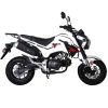 Tao HellCat 125 Mini Bike Motorcycle - White right side view