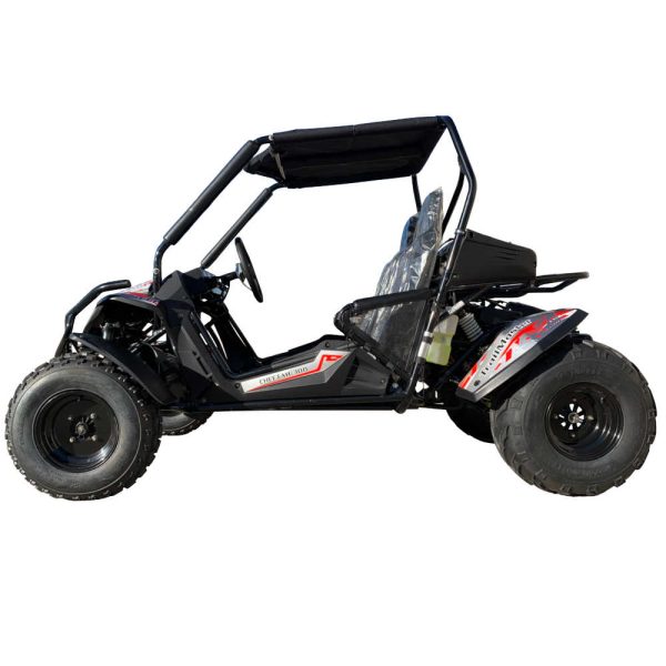 TrailMaster Cheetah 300E Full-Size Adult GoKart - side view
