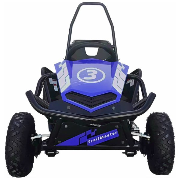 Trailmaster Cheetah 3 Kids GoKart - Blue Front