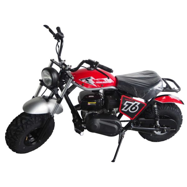 TrailMaster Mini Bike Hurricane 200X -Red -Left Profile View