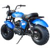 TrailMaster MB200-2 Mini Dirt Bike - Blue rear view