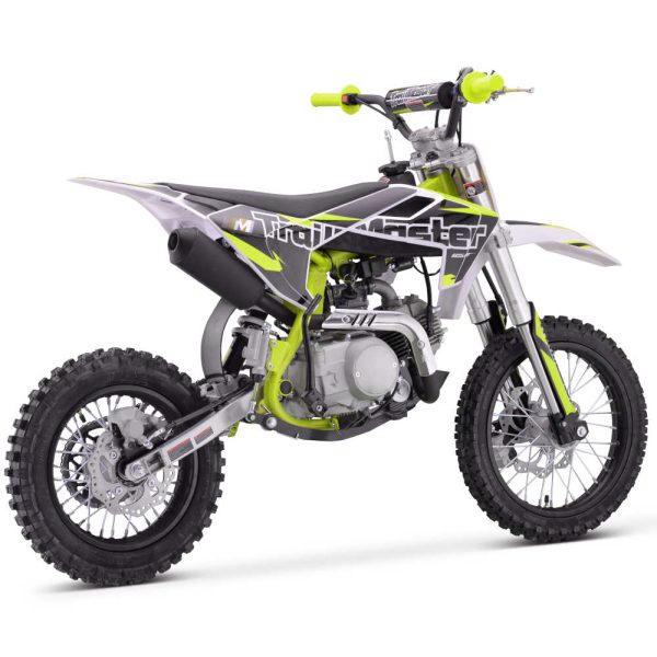 TrailMaster TM23 Dirt Bike - Green rear profile view