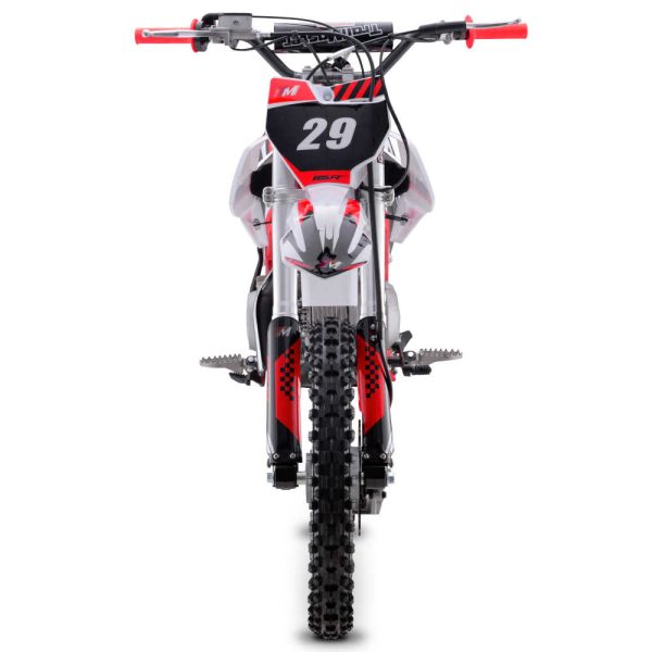 TrailMaster TM29 Mid-Size Dirt Bike - Red front view
