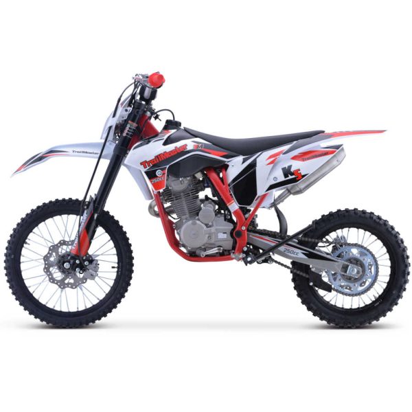 TrailMaster TM31 223cc Dirt Bike - Red left side view