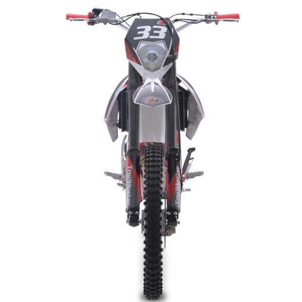 TrailMaster TM33 223cc Dirt Bike - Red front view