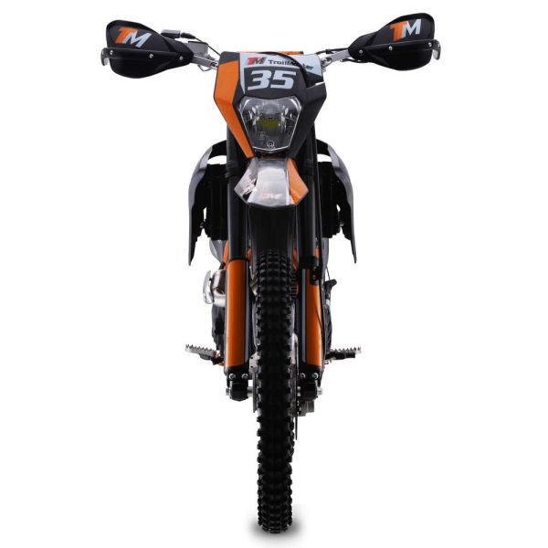 TrailMaster TM35 Dirt Bike - Orange front view
