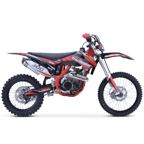 TrailMaster TM38 Full-Size Dirt Bike - Red right side view