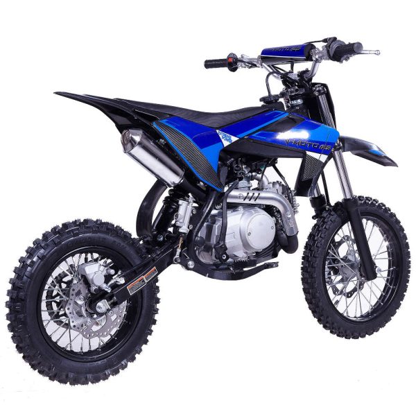 Vitacci DB-V6 Semi-Auto Youth Dirt Bike - Blue rear view